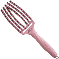 Olivia Garden Finger Think Soft Βούρτσα Μαλλιών για Ξεμπέρδεμα Ροζ