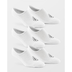 Volcom Ανδρικές Κάλτσες Σοσόνια με Σχέδια Λευκές 3Pack D6312611-WHT