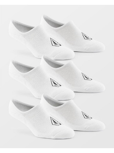 Volcom Ανδρικές Κάλτσες Σοσόνια με Σχέδια Λευκές 3Pack D6312611-WHT