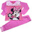 Disney Minnie Mouse Παιδική Πιτζάμα Βαμβακερή Χειμωνιάτικη Ροζ Φούξια MIN-2862