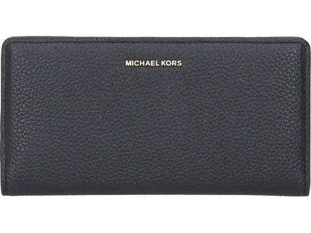 Michael Kors Μικρό Δερμάτινο Γυναικείο Πορτοφόλι Καρτών με Snap Μαύρο 32S5GYTP3L