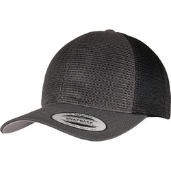 Flexfit Ανδρικό Καπέλο Jockey με Δίχτυ Snapback Υφασμάτινο Ανθρακί 6360T