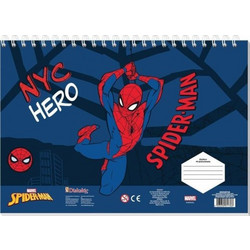 Spiderman Μπλοκ Ζωγραφικής 23x33cm 40 Φύλλων με Αυτοκόλλητα Διάφορα Σχέδια 508768