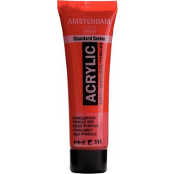 Royal Talens Amsterdam 315 Pyrrole Red Ακρυλικό Χρώμα Ζωγραφικής 20ml