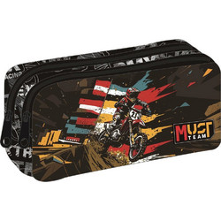 Must Motorcycle Κασετίνα Βαρελάκι με 2 Θήκες Πολύχρωμη 587200