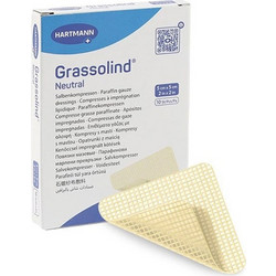 Hartmann Grassolind Εμποτισμένη με Αλοιφή Γάζα 10x10cm 1τμχ