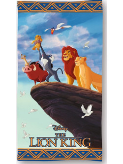 Dimcol Disney Lion King 101 Παιδική Πετσέτα Θαλάσσης Microfiber Γαλάζια 70x140cm