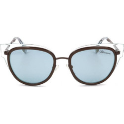 Blumarine SBM102 7U2G Ανδρικά Γυαλιά Ηλίου Aviator Μεταλλικά Χρυσά με Πράσινο Φακό