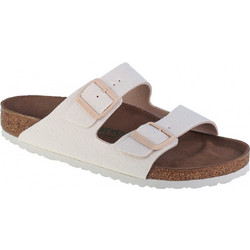 Birkenstock Arizona Δερμάτινα Γυναικεία Σανδάλια Ανατομικά Λευκά 1022291