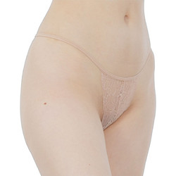 Mei Γυναικείο Sexy String με Δαντέλα Μπεζ 1250