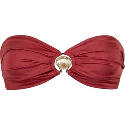 Rock Club Bikini Top Strapless Μπορντό BP-2462-409