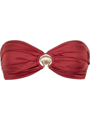 Rock Club Bikini Top Strapless Μπορντό BP-2462-409