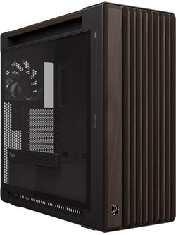 Asus ProArt PA602 Walnut Wood Black Gaming Midi Tower Κουτί Υπολογιστή με Πλαϊνό Παράθυρο 90DC00J0-B09030