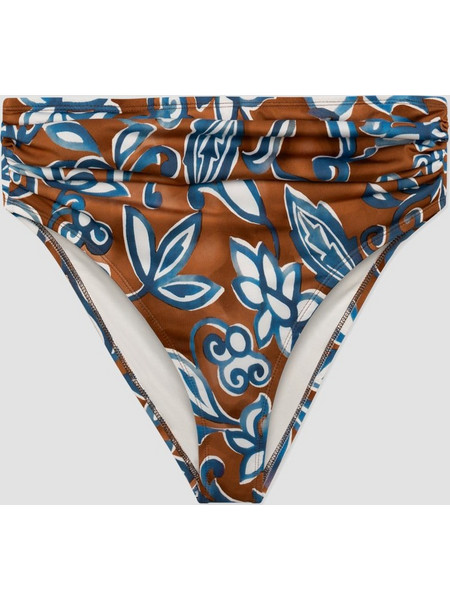 Minerva Ψηλόμεσο Bikini Slip Καφέ Μπλε 90-92748-102