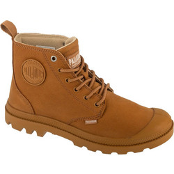 Palladium Pampa Hi Γυναικεία Μποτάκια Αστραγάλου Δερμάτινα Καφέ 79495-257-M