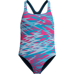 Speedo Αθλητικό Παιδικό Μαγιό Ολόσωμο για Κορίτσι Γαλάζιο Φούξια 8-A000260002