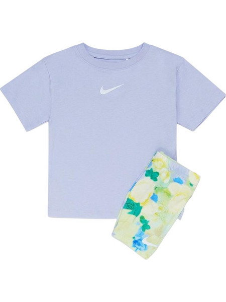 Nike Παιδικό Σετ για Κορίτσι Καλοκαιρινό Λιλά Lime 36N688-E4Y