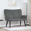 vidaXL Διθέσιος Καναπές Βελούδινος Γκρι 115x61x87cm 42028951
