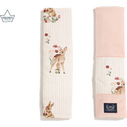 La Millou Επωμίδες Ζώνης Καροτσιού Bambiland Velvet Powder Pink