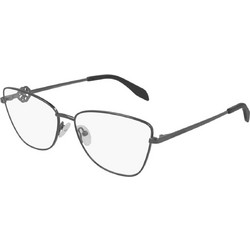 Alexander McQueen AM0290O 001 Γυναικείος Σκελετός Γυαλιών Οράσεως Μεταλλικός Ασημί