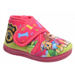 Antrin Paw Patrol Χειμερινές Παιδικές Παντόφλες Μποτάκια για Κορίτσι Φούξια 14000