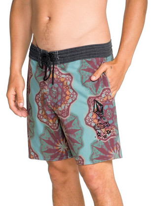Volcom Pcs Star Shields Stoney Ανδρικό Μαγιό Βερμούδα με Σχέδια Πολύχρωμο A0822608-BLK