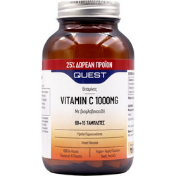 Quest Vitamin C 1000mg 60 + 15 Κάψουλες