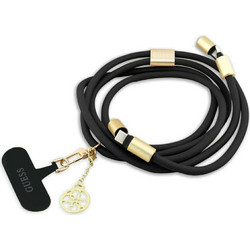 Guess CBDY 4G Charm Braided USB-C to USB-C 1.5m Black