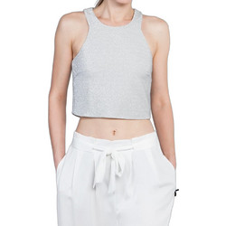 Lynne Γυναικείο Καλοκαιρινό Crop Top Ασημί 139-620003
