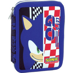 Gim Sonic Classic Κασετίνα Γεμάτη με 2 Θήκες Μπλε 334-89100