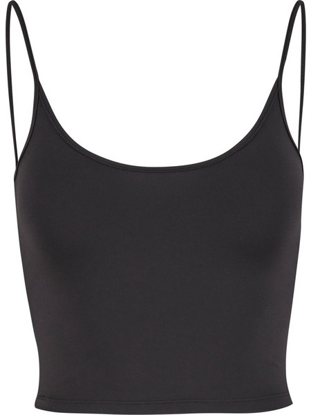 Urban Classics Γυναικείο Καλοκαιρινό Crop Top Μαύρο TB7697-00007