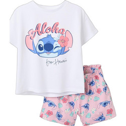 Zippy Lilo & Stitch Παιδικό Σετ για Κορίτσι Καλοκαιρινό Λευκό Ροζ Γαλάζιο 31078161030