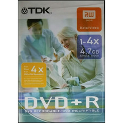 TDK RDVD Εγγράψιμο DVD+R 4x 4.7GB