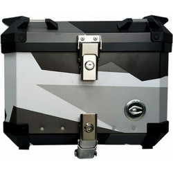 Coocase Q5 Μπαγκαζιέρα Μηχανής Αλουμινίου 55lt Geometrical