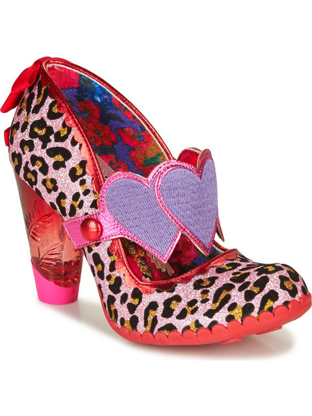 Irregular Choice Γόβες με Χοντρό Ψηλό Τακούνι & Μπαρέτα Κόκκινες 4414-3-C
