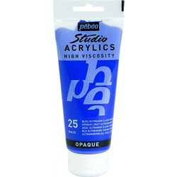 Pebeo Studio Acrylics 25 Light Ultramarine Blue Ακρυλικό Χρώμα Ζωγραφικής 100ml