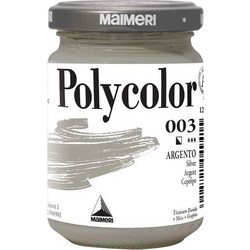 Maimeri Polycolor 003 Silver Ακρυλικό Χρώμα Ζωγραφικής 140ml