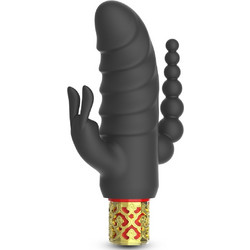 Crushious Romanov Classic Vibrator Δονητής Rabbit 13.3cm Χρυσός Μαύρος