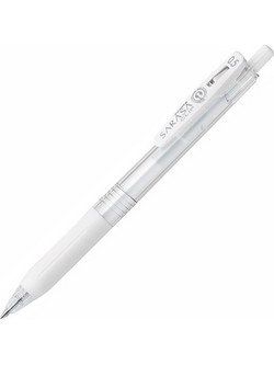 Zebra Sarasa Clip Milk Στυλό Gel 0.5mm Λευκό ZB-35041
