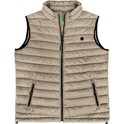 Double Αμάνικο Ανδρικό Μπουφάν Puffer Μπεζ SMJK-2082