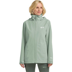 Jack Wolfskin Γυναικείο Μπουφάν Χειμωνιάτικο Softshell Μακρύ Αδιάβροχο Πράσινο Mint A63902-E0272