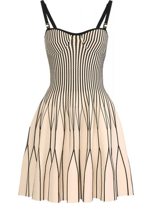 Elisabetta Franchi Mini Καλοκαιρινό Φόρεμα για Γάμο / Βάπτιση Μεταξωτό Μπεζ AM27S62E2V480-E84