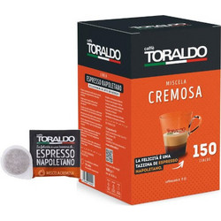Caffe Toraldo Κάψουλες Espresso Cremosa Συμβατές με Μηχανή E.S.E Pod 150τμχ