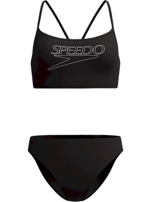 Speedo Αθλητικό Bikini Set Μπουστάκι Μαύρο A000119-002W