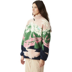 Picture Γυναικεία Ζακέτα Fleece Μακριά με Φερμουάρ Πολύχρωμη WSW0377