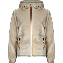 K-way Γυναικεία Ζακέτα Fleece Μακριά με Κουκούλα και Φερμουάρ Μπεζ K8138NW-BB1