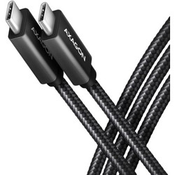 Axagon BUCM32-CM15AB Braided USB-C to USB-C 100W 1.5m Black