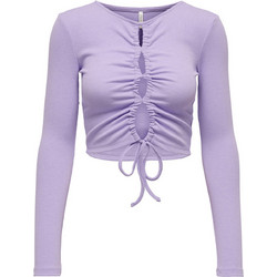 Only Γυναικείο Χειμερινό Crop Top Λιλά 15284979