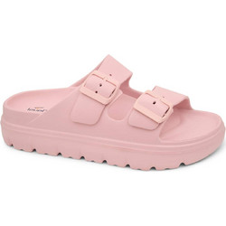 Level Anatomic Γυναικείες Παντόφλες Καλοκαιρινές Flatforms Ανατομικές Αντιολισθητικές Ροζ 175