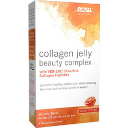 Now Foods Collagen Jelly Beauty Complex Sweet Orange 10 Jelly Sticks